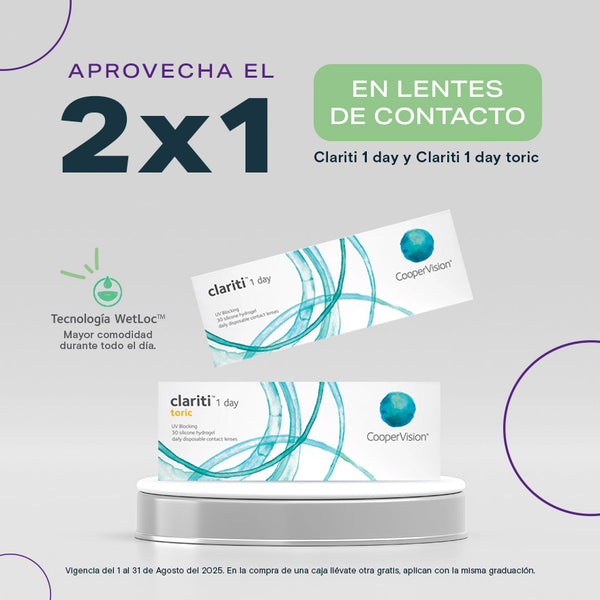 Slide Grande Lentes de contacto con Descuento Clariti 2X1 Movil Slide Grande Lentes de contacto con Descuento Clariti 2X1 Movil