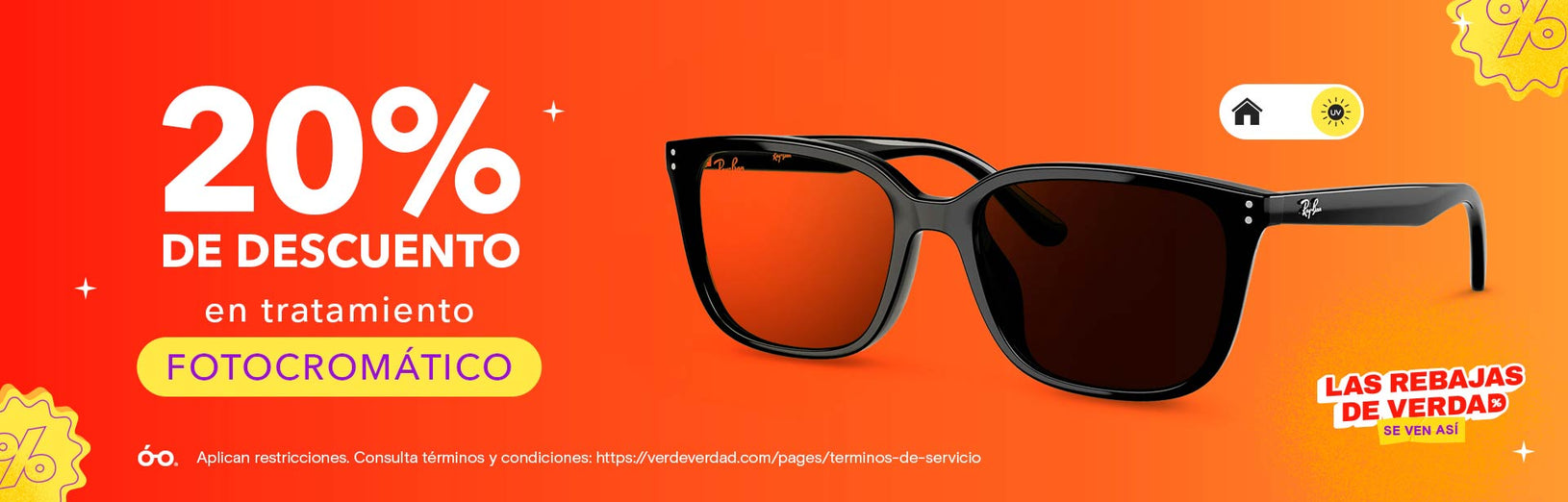 VDV Lentes Tratamiento Fotocromatico con el 20 de descuento VDV Lentes Tratamiento Fotocromatico con el 20 de descuento