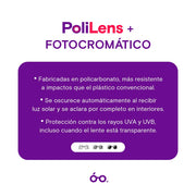 Paquete PoliLens + Fotocromatico
