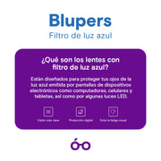VDV Lentes Micas Blupers Contra Luz Azul