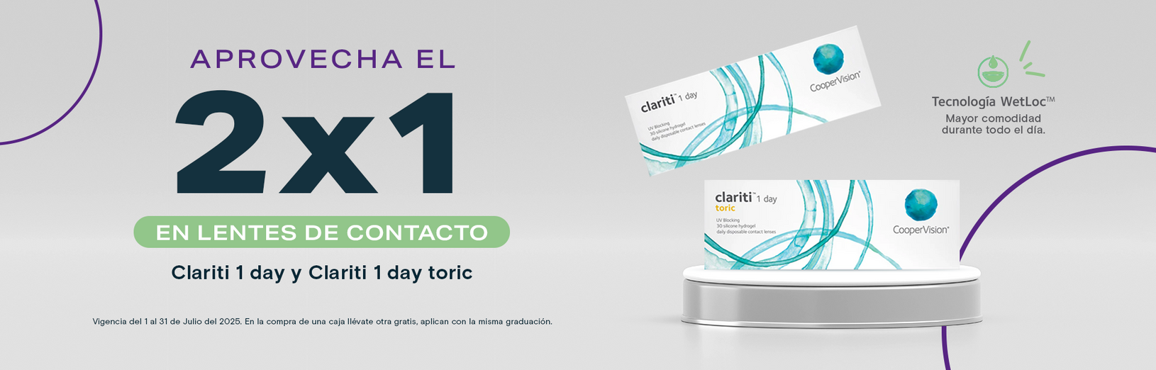 VDV Lentes de Contacto PC Clarity Promo con 2x1 VDV Lentes de Contacto PC Clarity Promo con 2x1