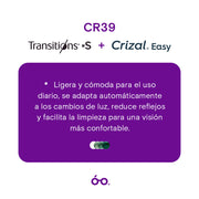 VDV Micas CR39 Transitions Crizal