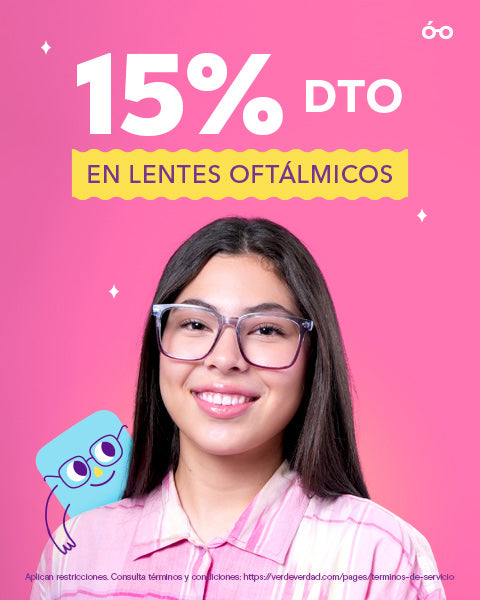 VDV Lentes Oftálmicos con 15% de descuento