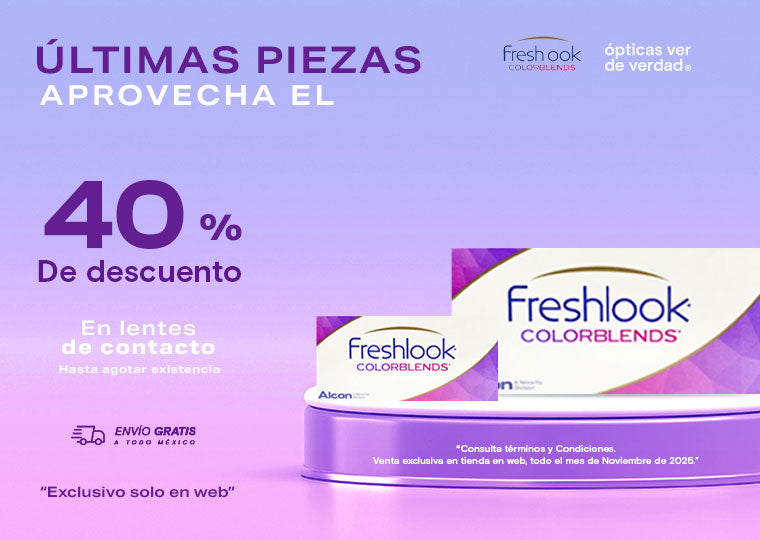 VDV Lentes De Contacto 40 Freshlook Slide