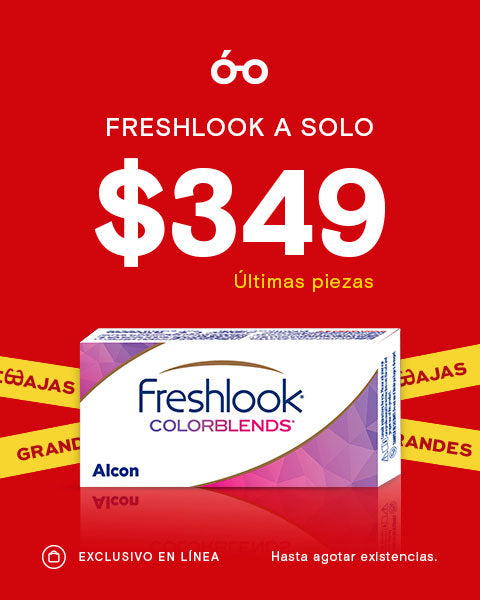 Descuento en lentes de contacto Freshlook