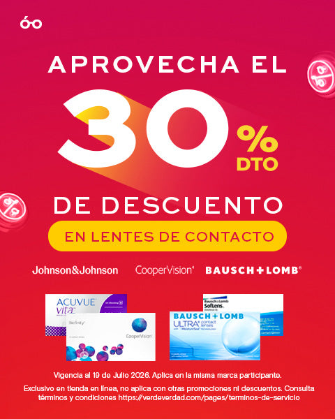 Lentes de Contacto con el 30 de descuento