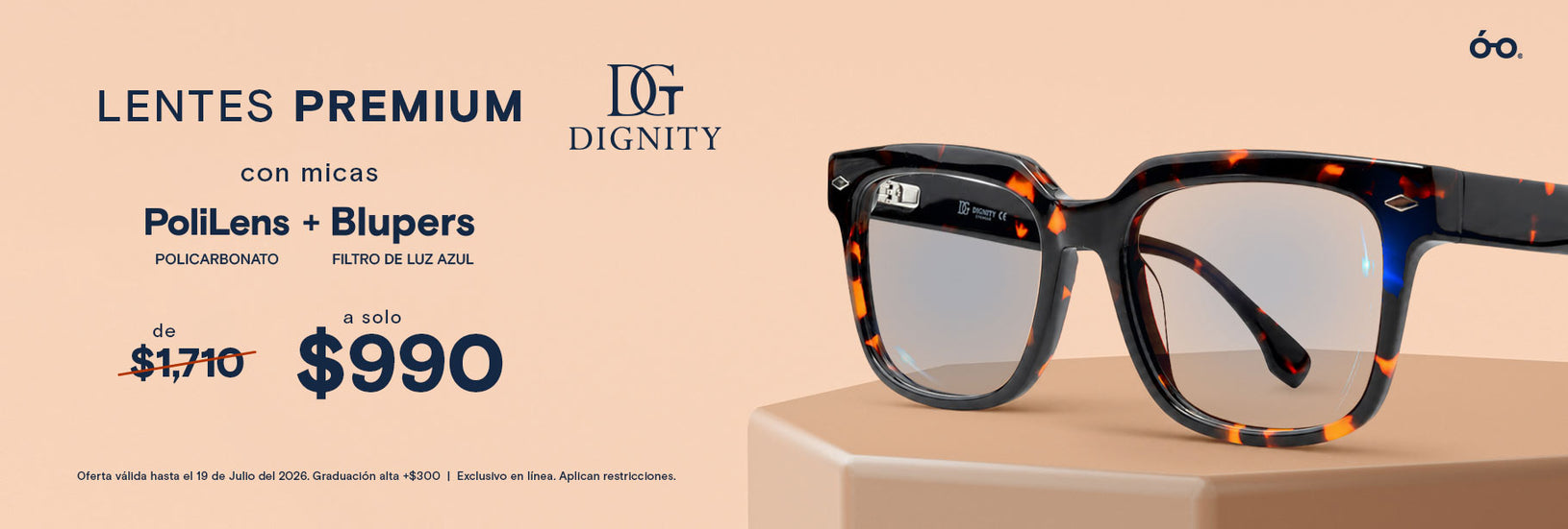 VDV Promoción de lentes premium Dignity