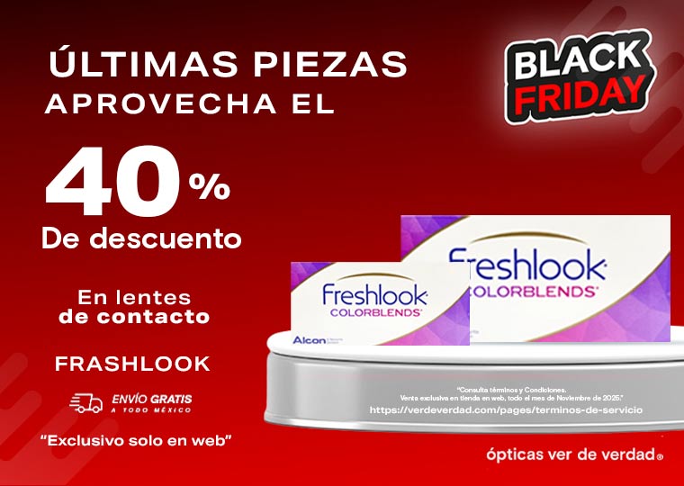 VDV Lentes Freshlook 40 de descuento Black