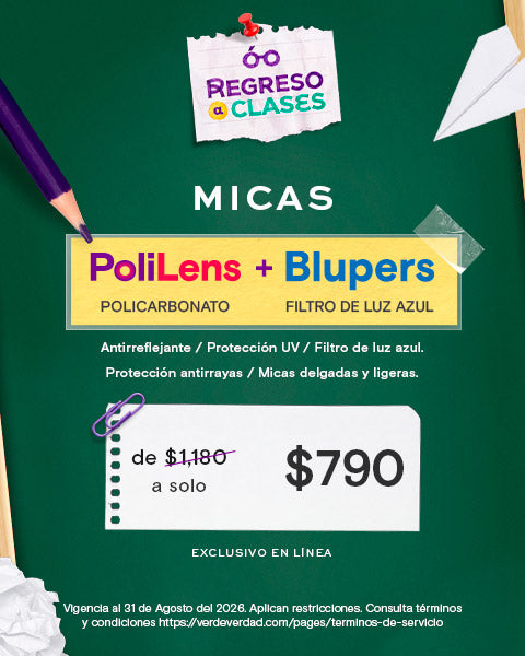 Mica PoliLens y tratamiento Blupers en $790
