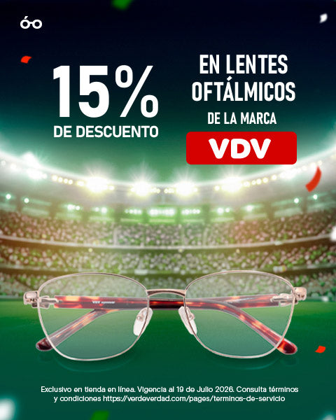 15 Descuento en lentes marca VDV