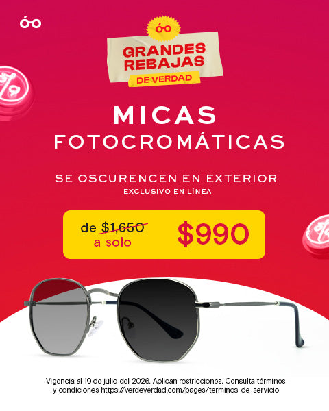 Lentes Tratamiento Fotocromático en descuento