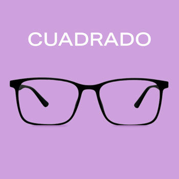 Lentes con estilo cuadrado