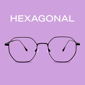 Lentes con estilo hexagonal