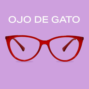Lentes con estilo ojo de gato